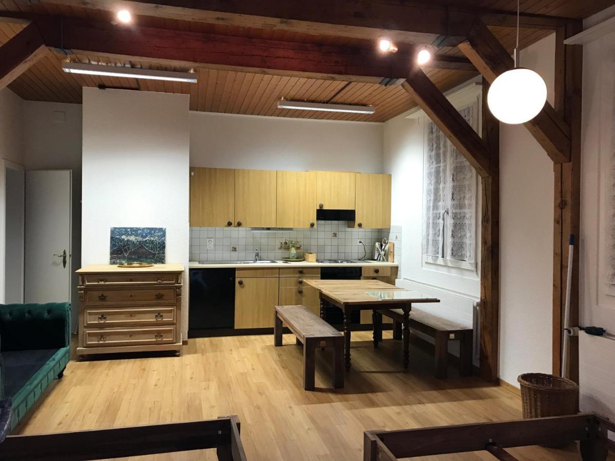 Simple Studio 36M2 In The Center Of Burgdorf Private Parking Small Bathroom Extérieur photo